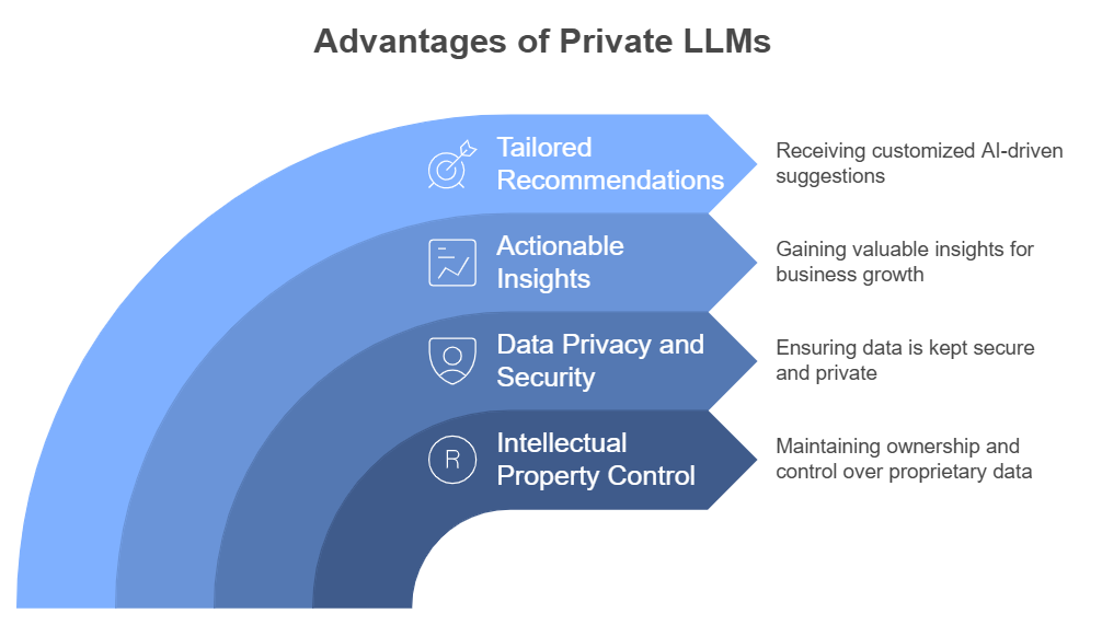 advantages of private LLMs graphic